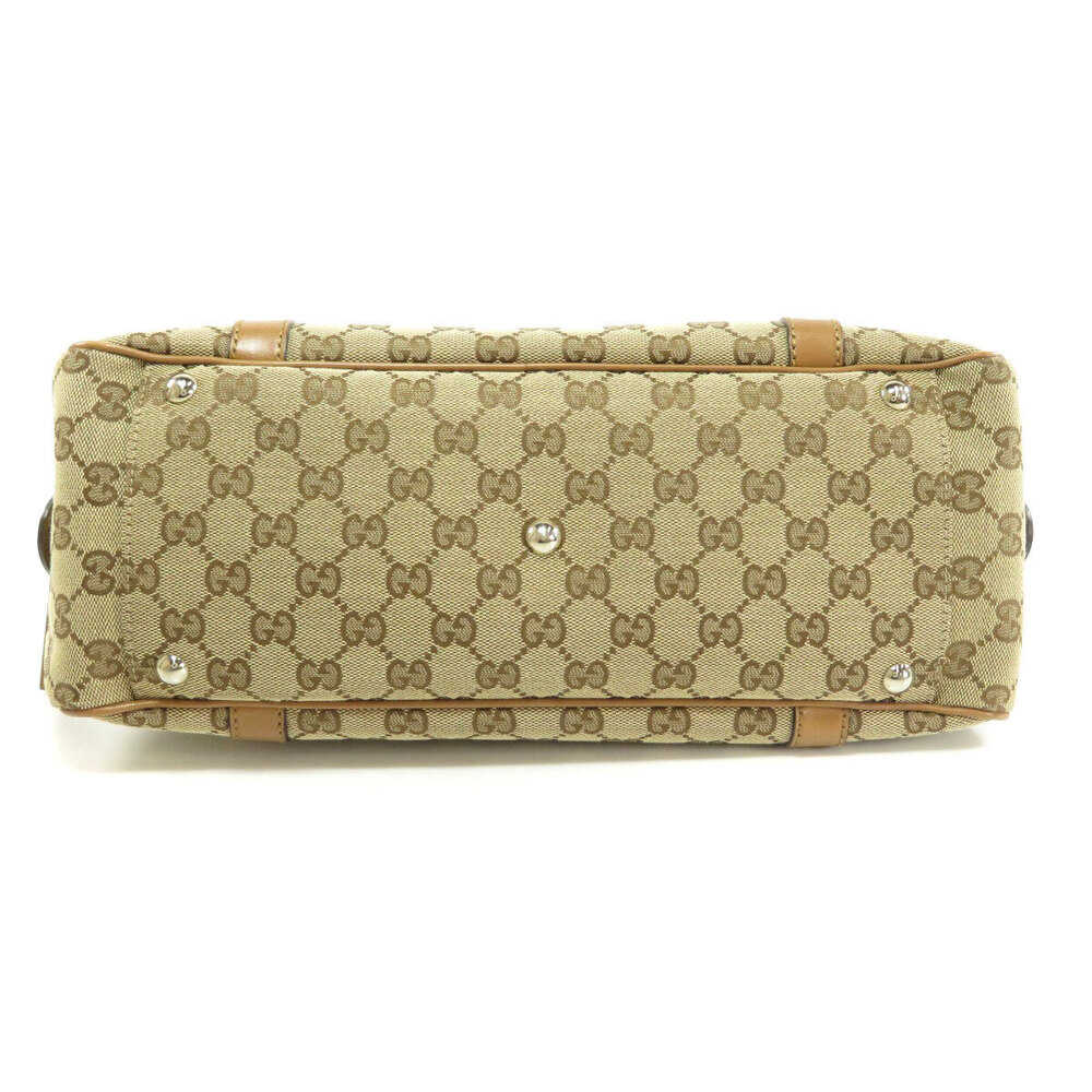Gucci GG Twins Boston bag beige GG monogram canvas brown - Picture 4 of 11